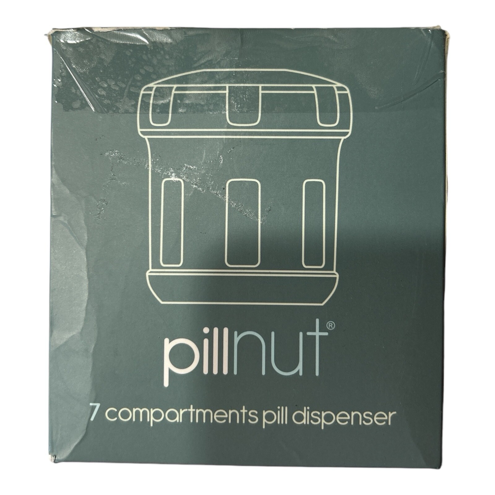 Pillnut 7-Compartment Pill Dispenser | Easy Medication & Supplement Organizer