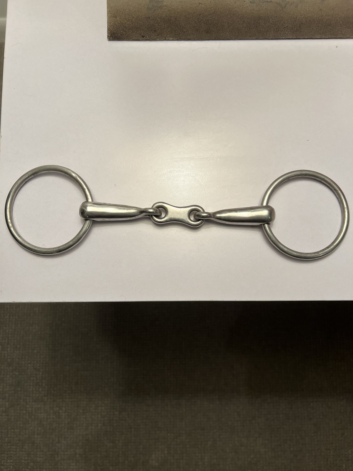 JP Curve Korsteel French Link Loose Ring Snaffle Bit - 5 1/2" - Stainless Steel