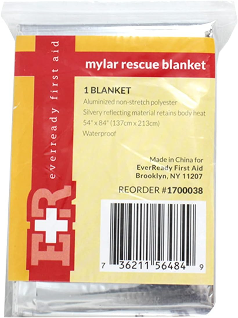 Rescue Blanket Mylar Large Silver Thermal Sheet Emergency Survival