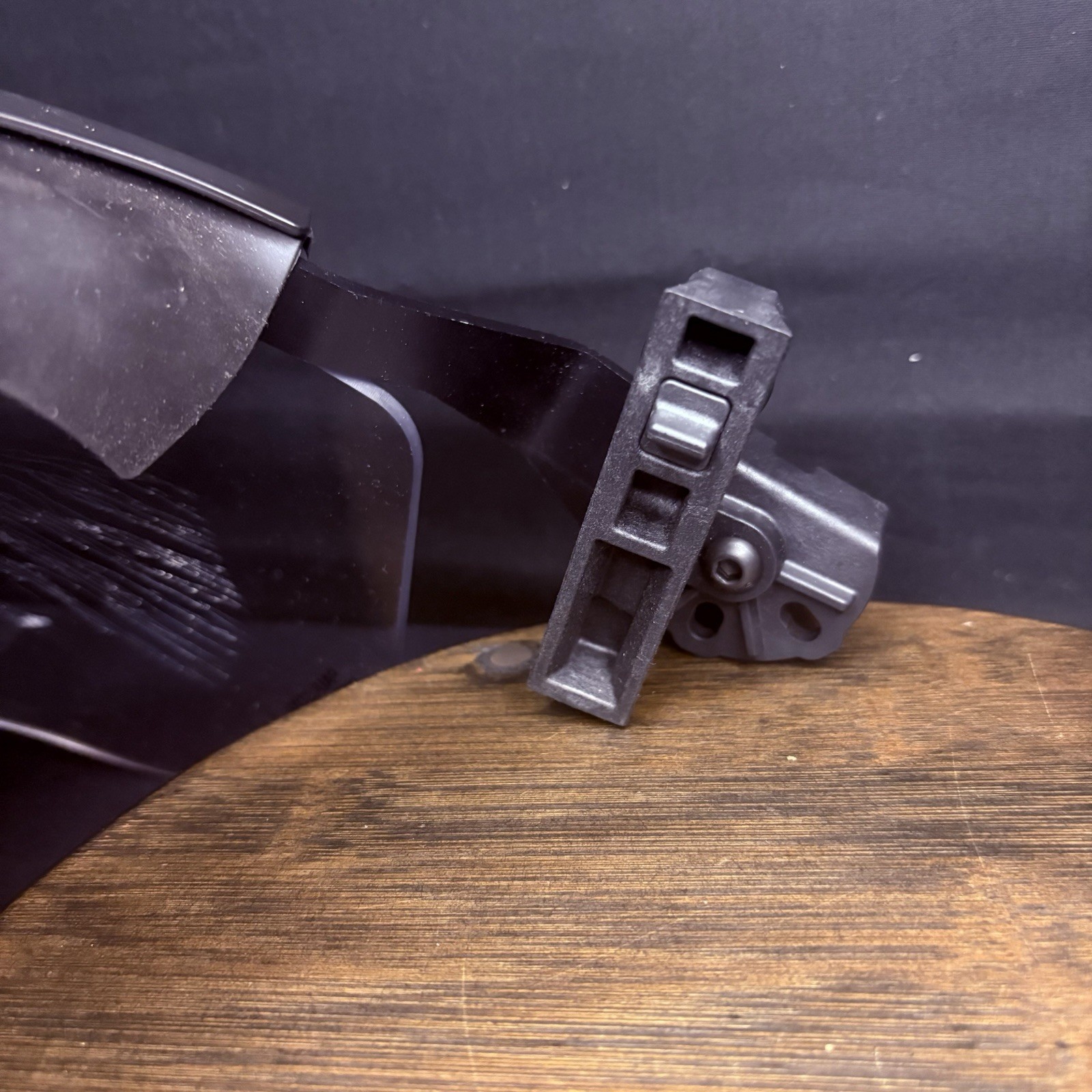 Rail Mounted DK7 Face Shield For Ballistic Helmet (With Mounts) Heavy Duty USED