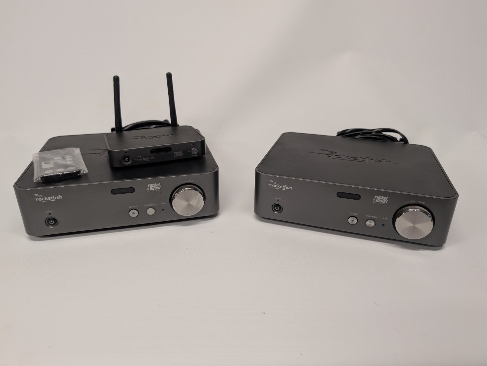 Rocketfish Wireless Audio System Bundle -2x Receivers RF-RBREC & Sender RF-RBAUX