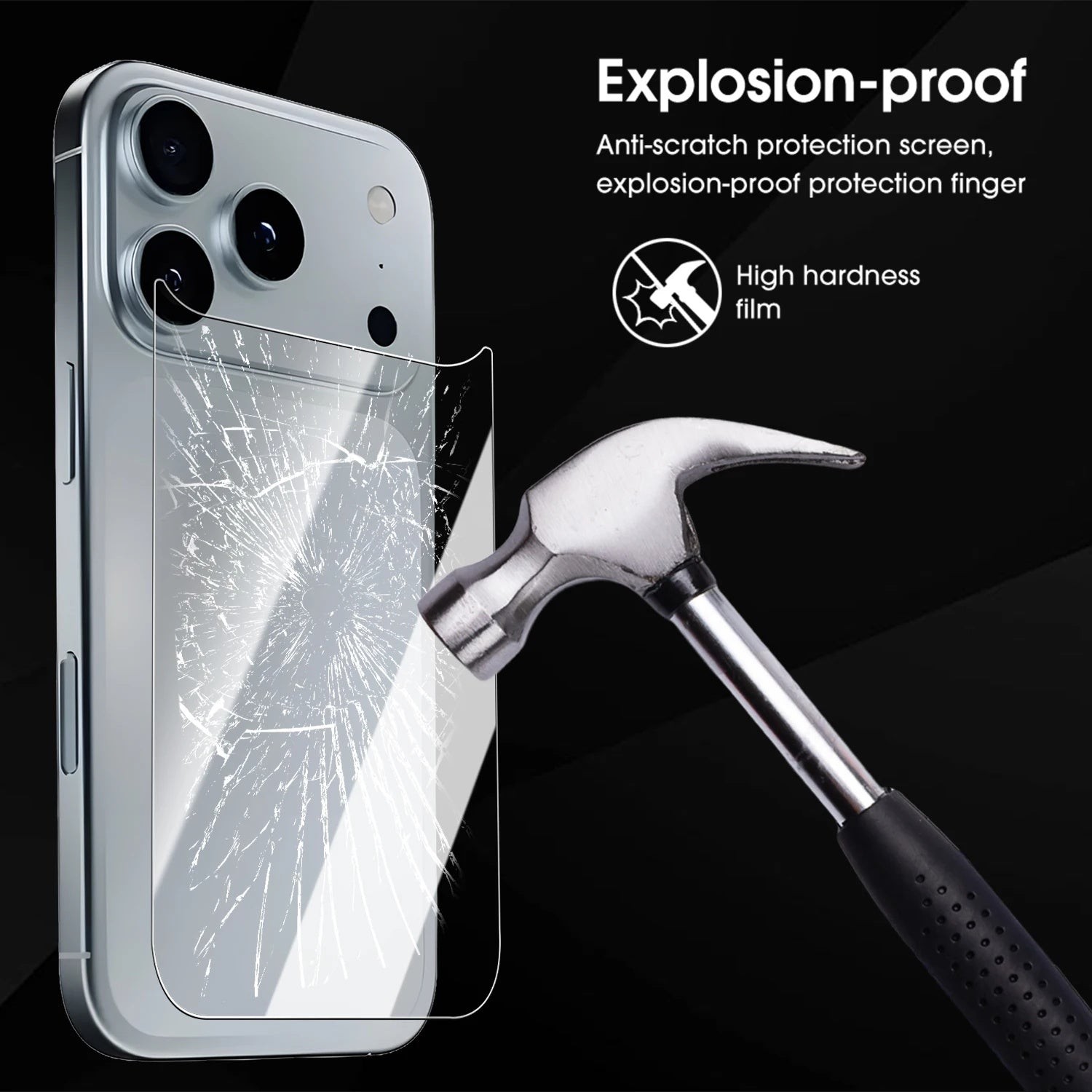 Back Protector Compatible With iPhone 17 Rear Tempered Glass Protection