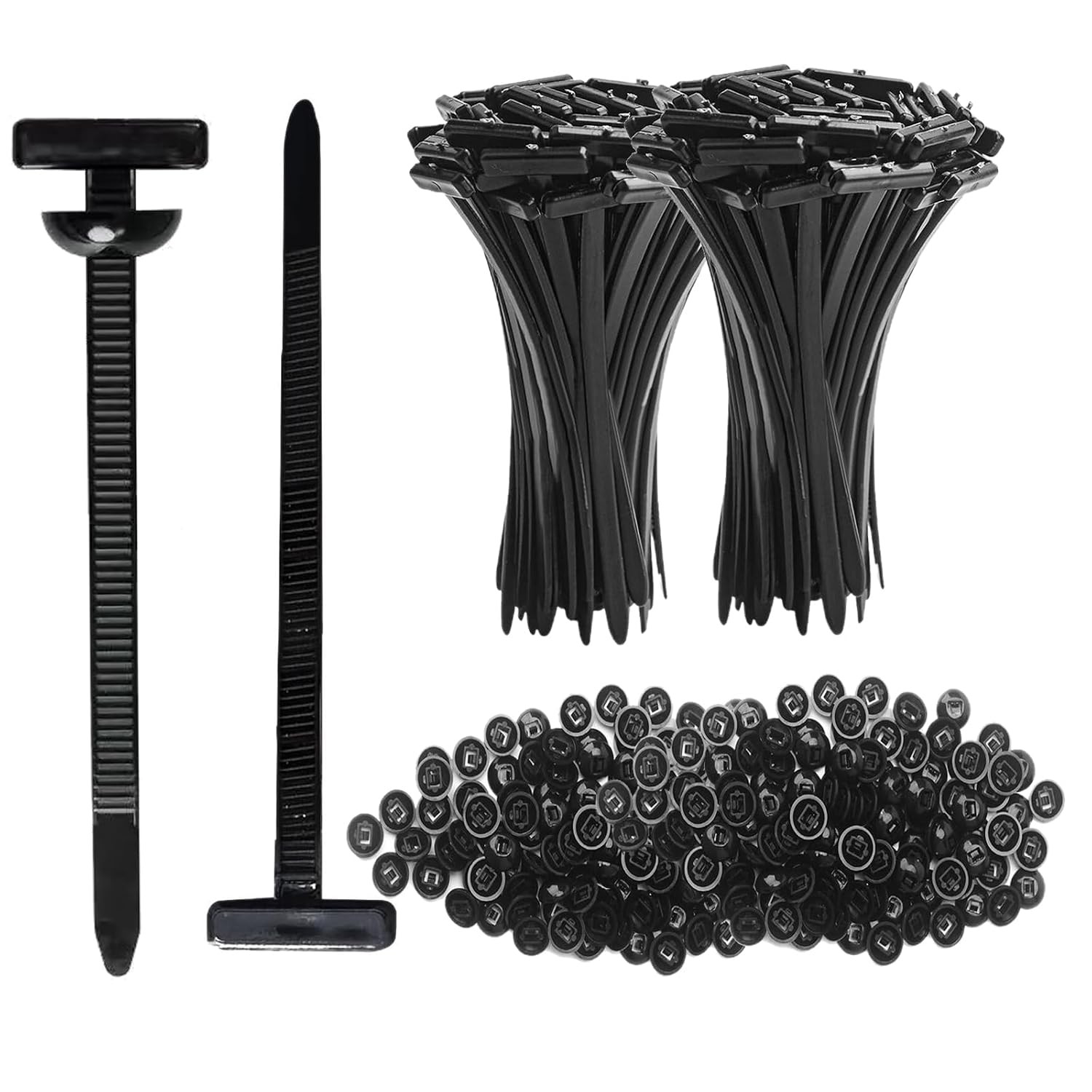 Nylon Universal Cable Tie Buckle,automotive Zip Ties Clips For Car Repair-fender