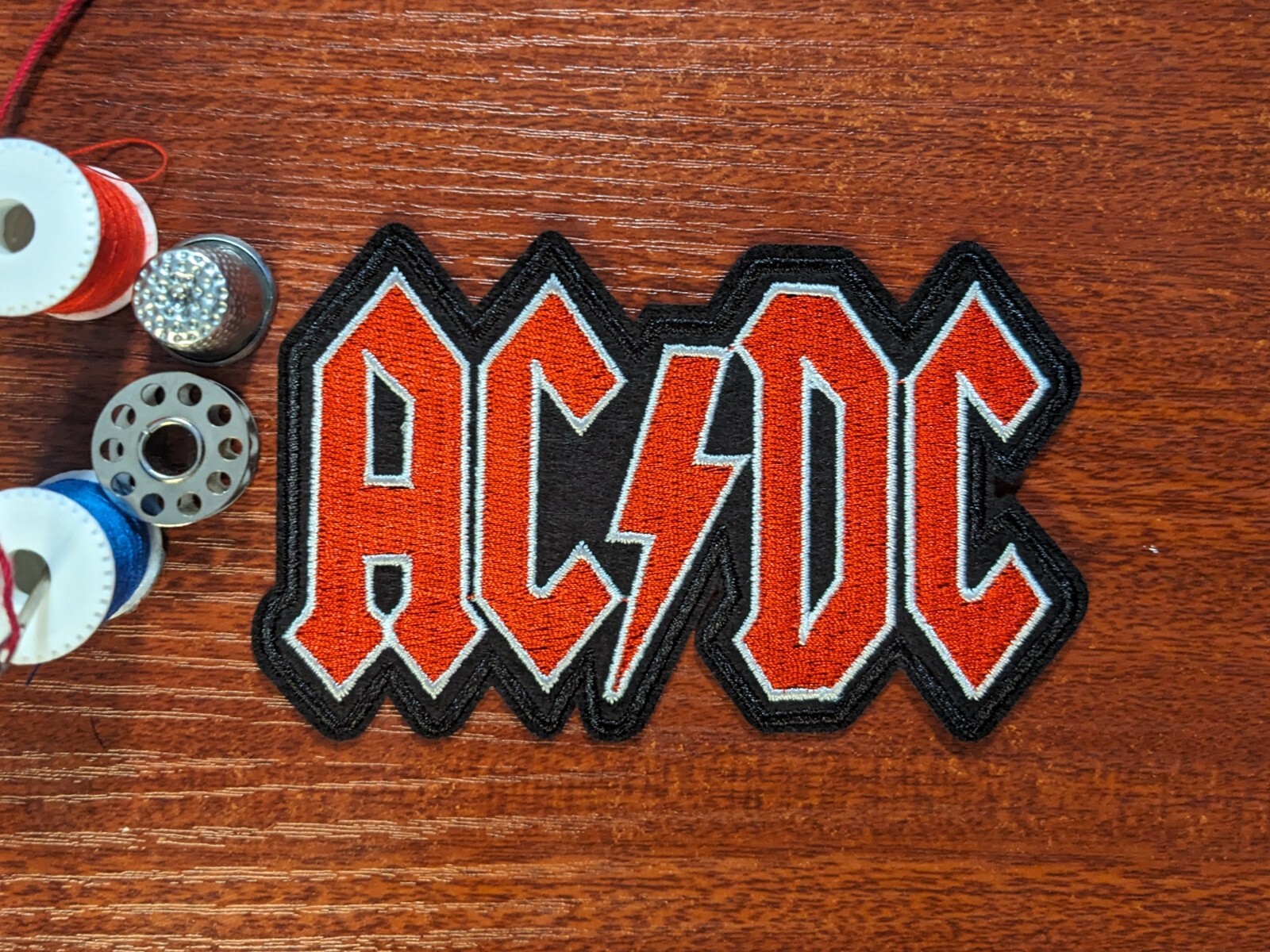 ACDC Band Patch 3x4.75" Rock Heavy Metal Embroidered Iron On Medium Sized Patch