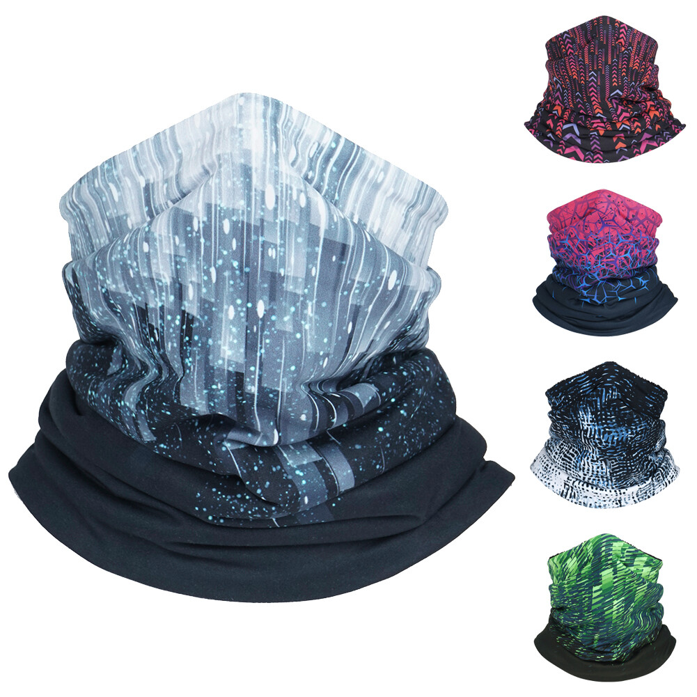 Men's Women's Neck Gaiter Windproof Warmth Face Mask Sports Cycling Fleece Scarf