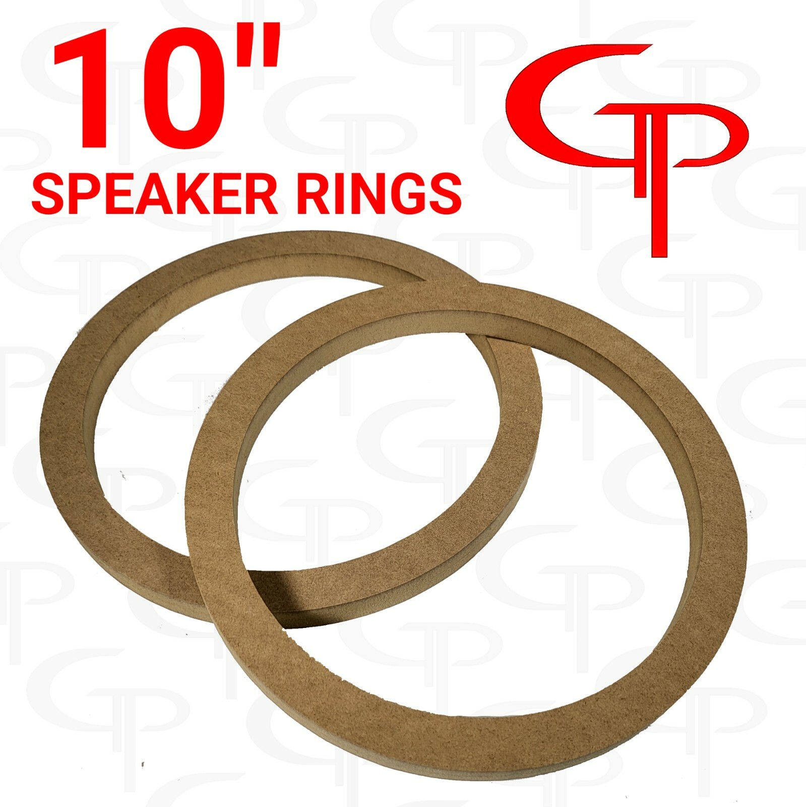 10" inch Speaker Rings MDF GP Car Audio Fiberglass Mounting Spacer 1 PAIR 10"