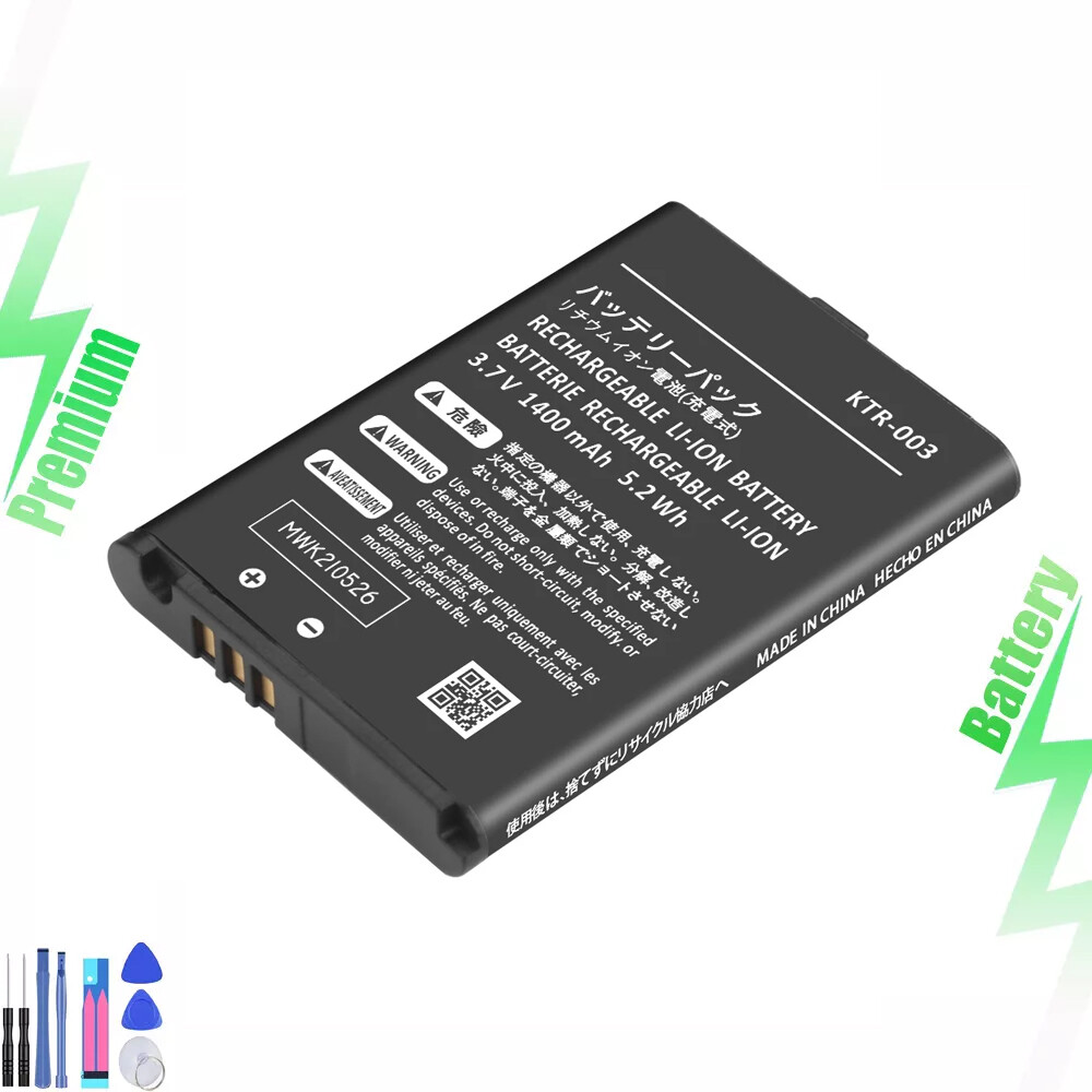 KTR-003 1400mAh 5.2Wh Rechargeable Battery for New Nintendo 3DS N3DS