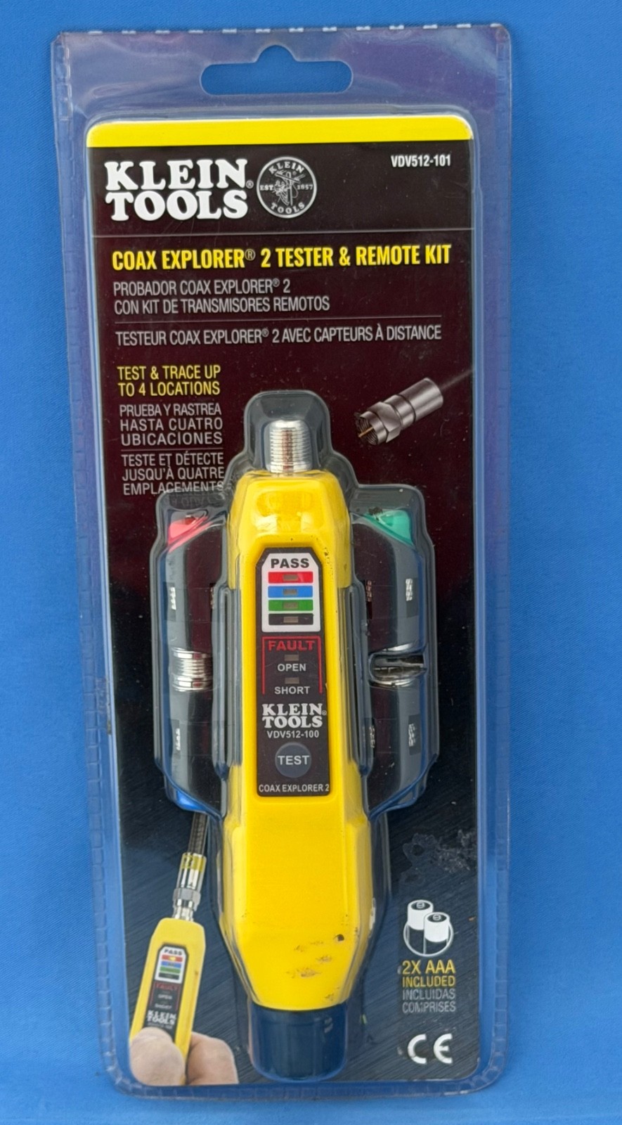 Klein Tools VDV512-101 Coax Explorer 2 with Remote Kit - New , L1