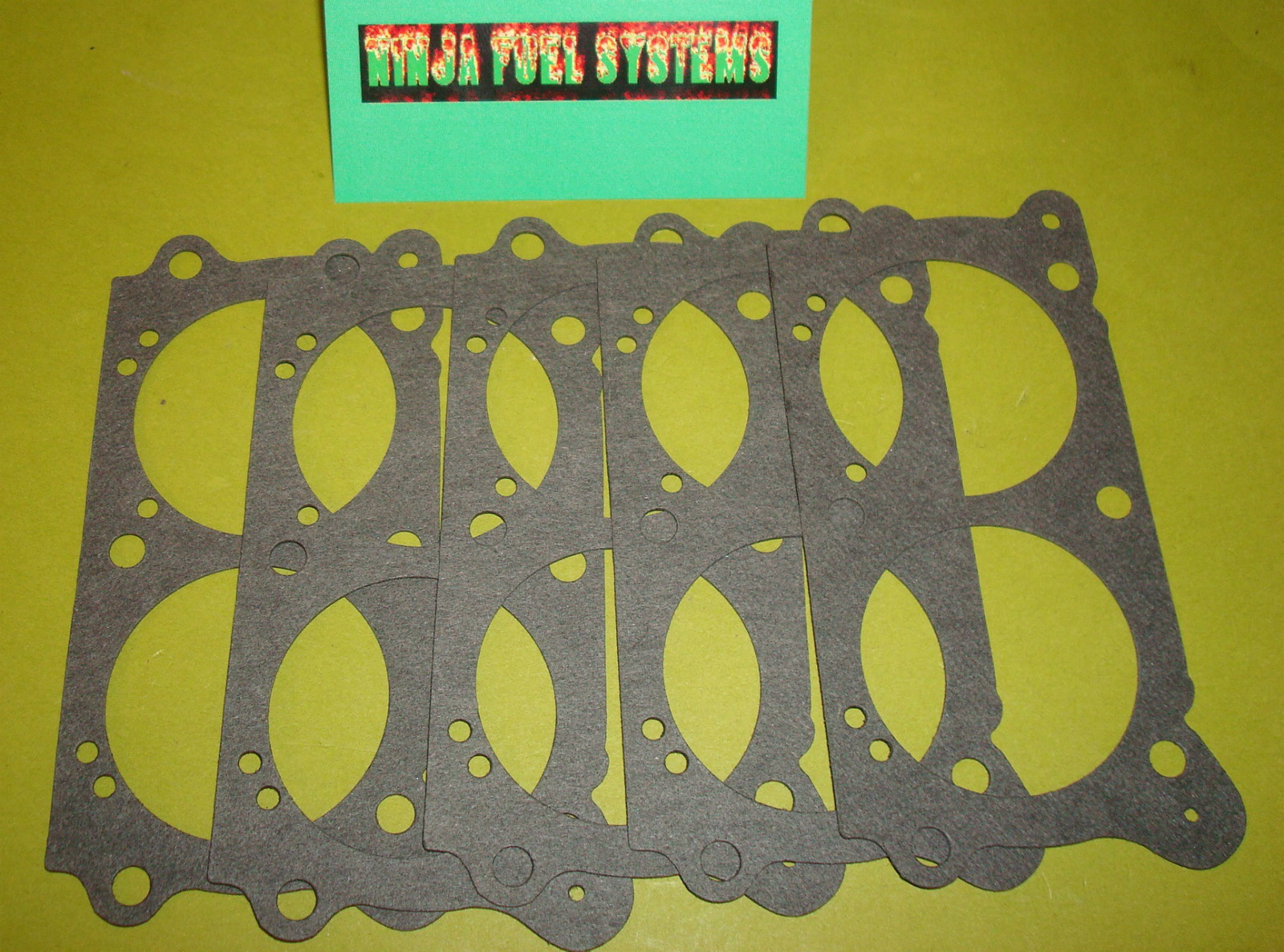 5 PACK OF THROTTLE BODY GASKETS FOR DEMON SIX SHOOTER  2 BARREL W/ 1 11/16