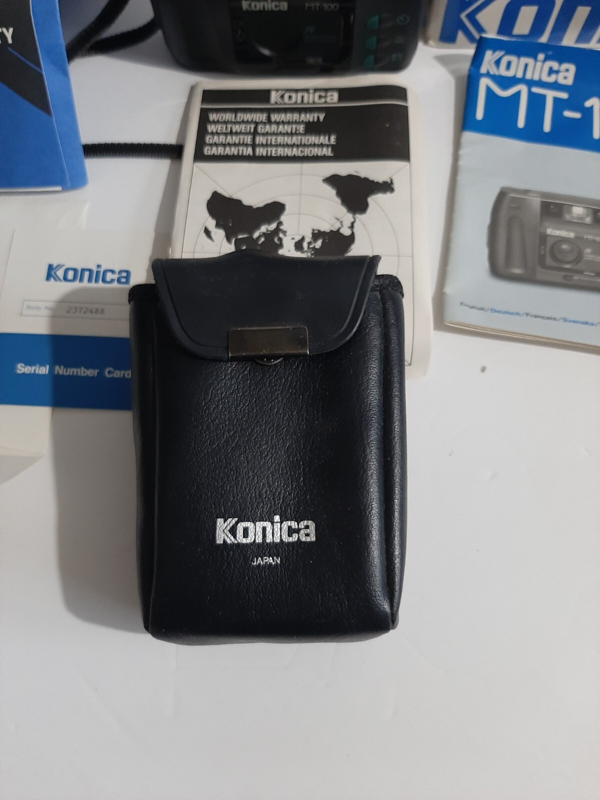 Vintage Konica MT-100 Camera Complete Set