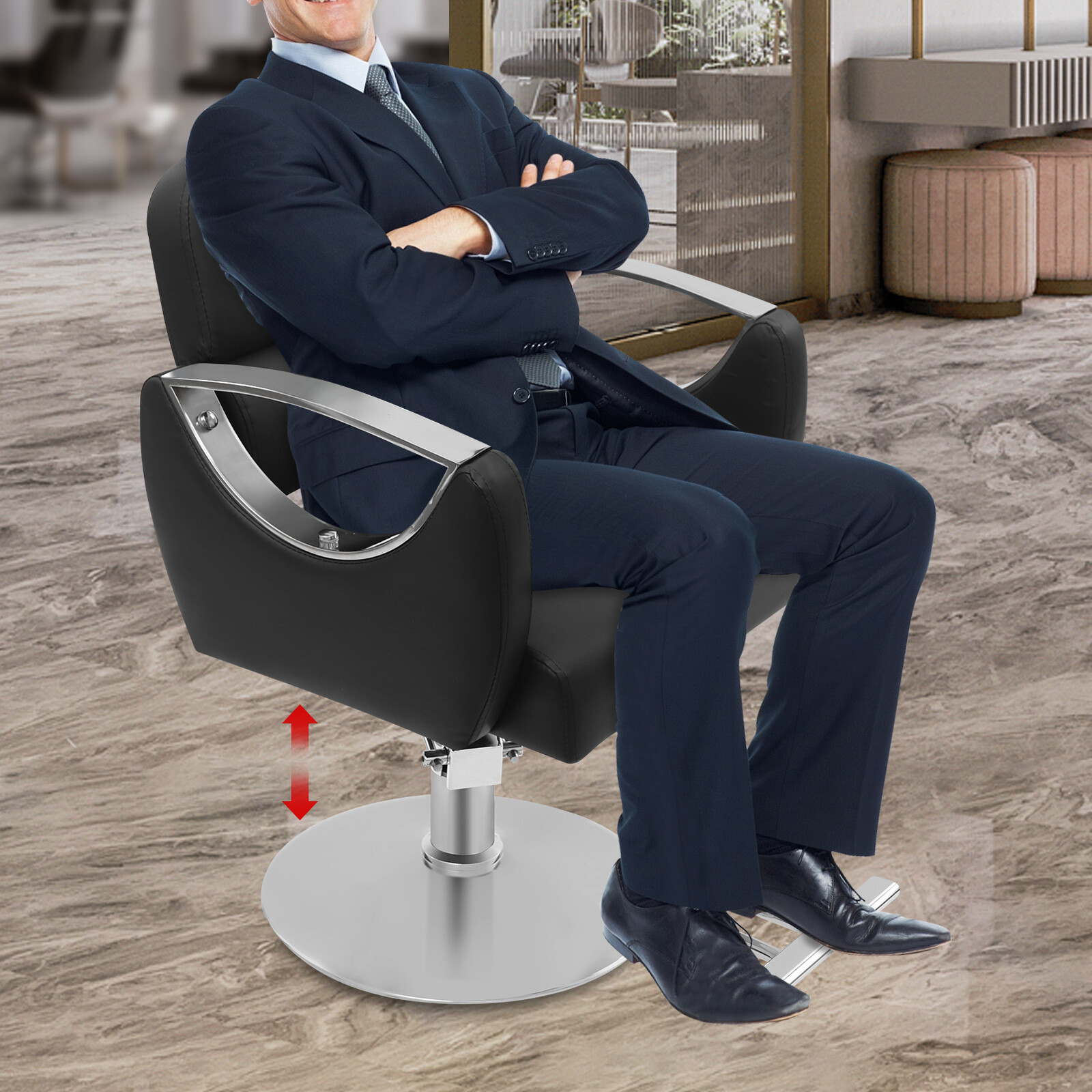 Salon Chairs For Hair Stylist Hair Adjustable Salon Chair Rotating Barber Chair
