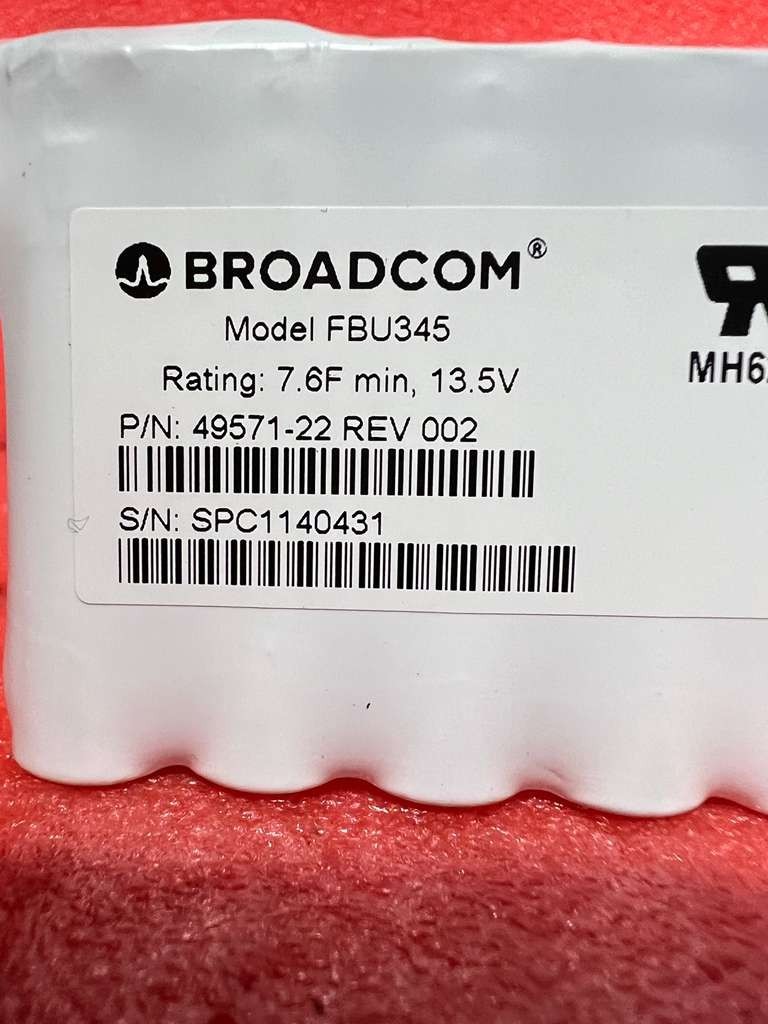 Broadcom FBU345 Battery Backup Unit 49571-22-002 for RAID Controller
