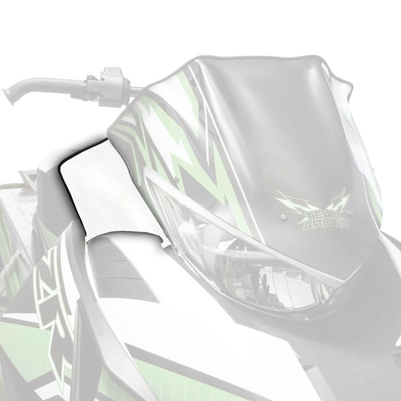 Arctic Cat, WINDSHIELD SIDE DEFLECTORS WHITE 6639-518, 12-18 ZR F XF M