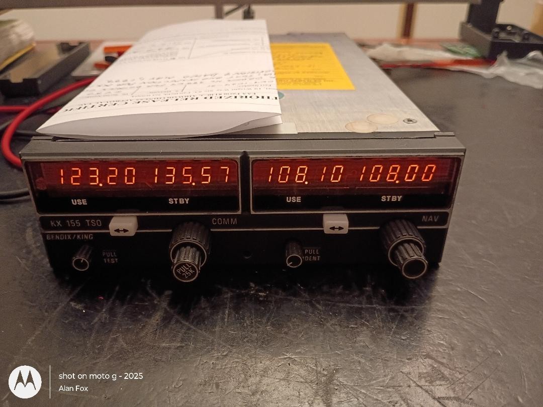 KX155 NAV/COM 14V w/GS 069-1024-31  Fresh 8130-3 and yellow tag ( 6/2026)