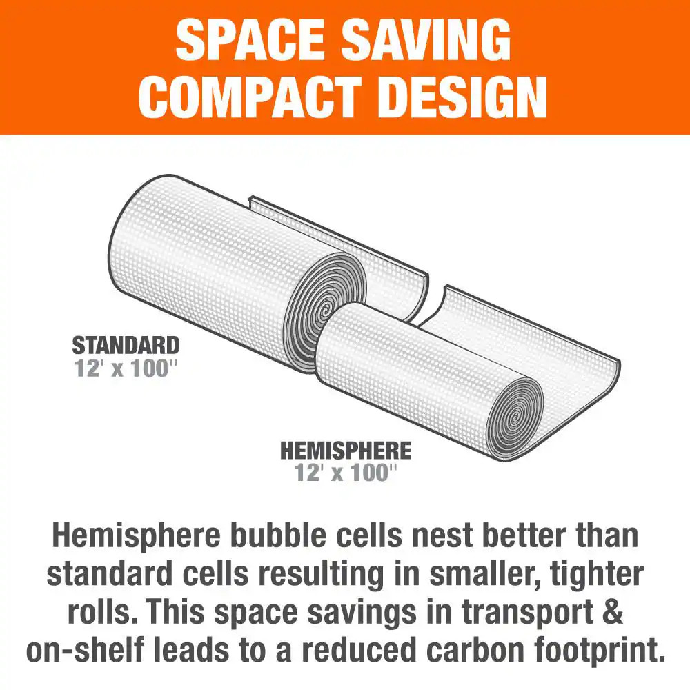 12 In. X 100 Ft. L Clear Perforated Bubble Cushion