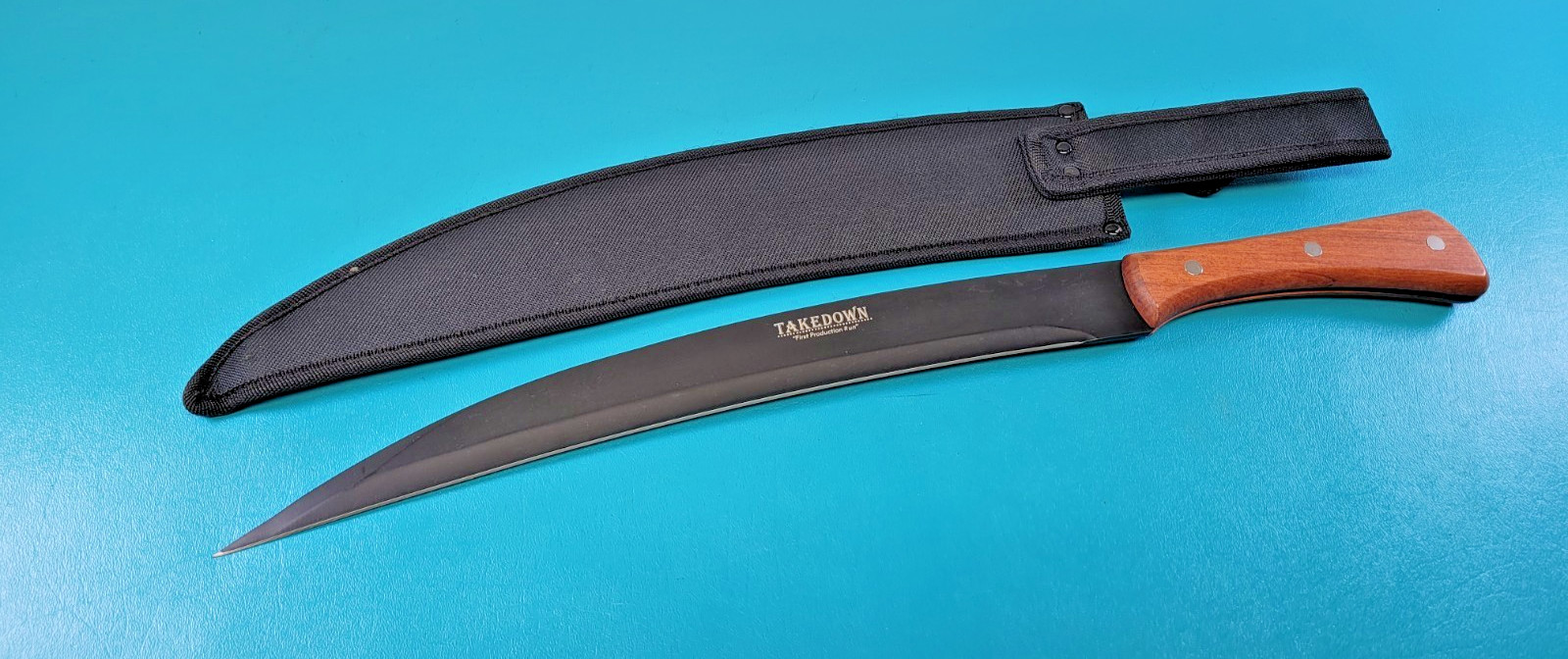 Mint Takedown Knife Machete 1st Prod Run Tiger Co. Ltd + Sheath TR905