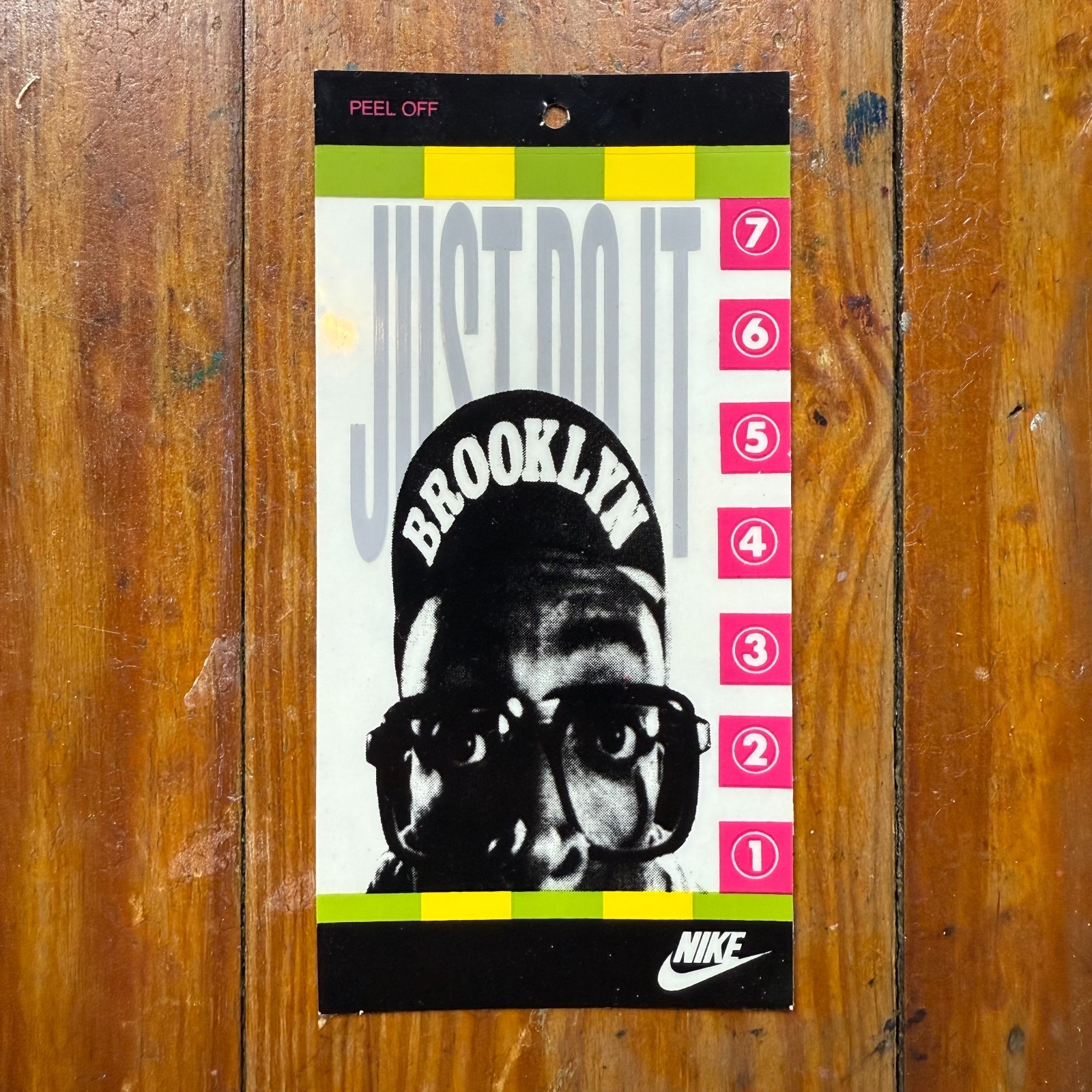 Vintage 1990 Nike Air Jordan Mars Blackmon Spike Lee Sticker HTF Rare 90s