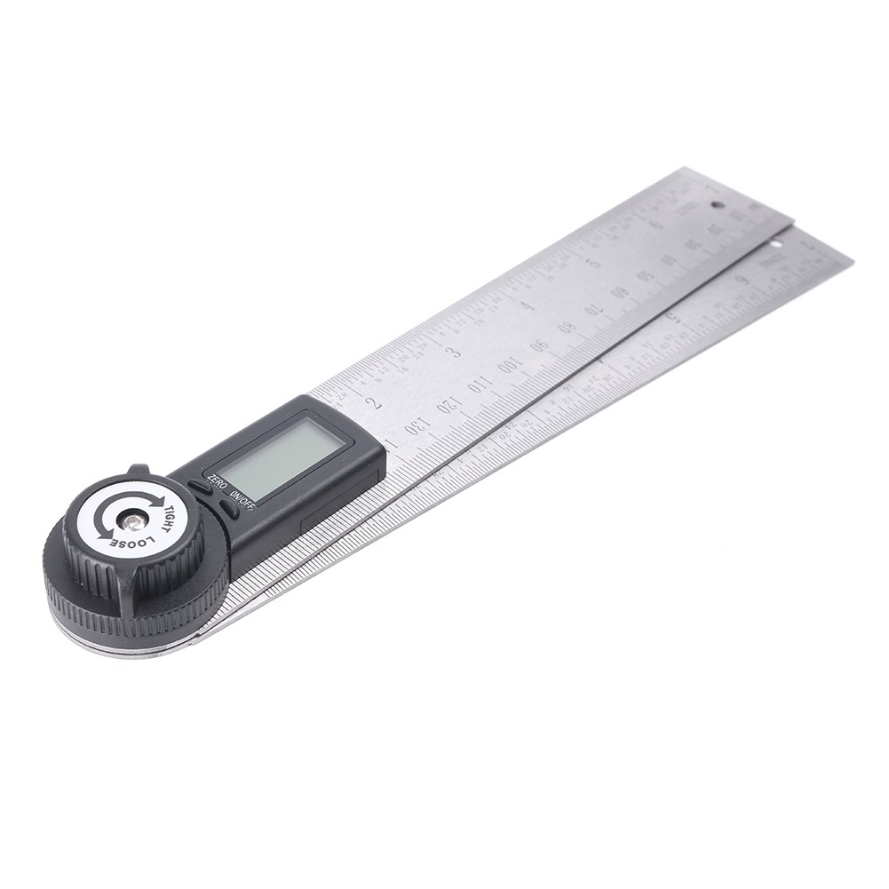 7" Electronic Protractor Digital Goniometer Angle Finder Miter Gauge Ruler