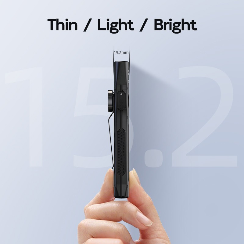 Rechargeable Flat EDC Flashlight 1000 Lumens Tactical Flashlight with UV Light
