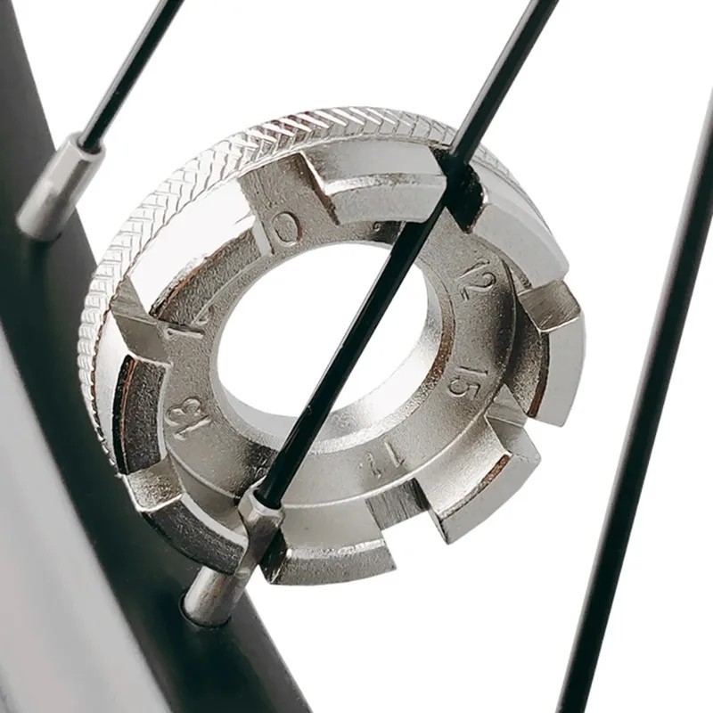 Bicycle Spoke Wrench Hard Steel 8 Way Bike Rim Truing Tool Adjust wheel Spokes