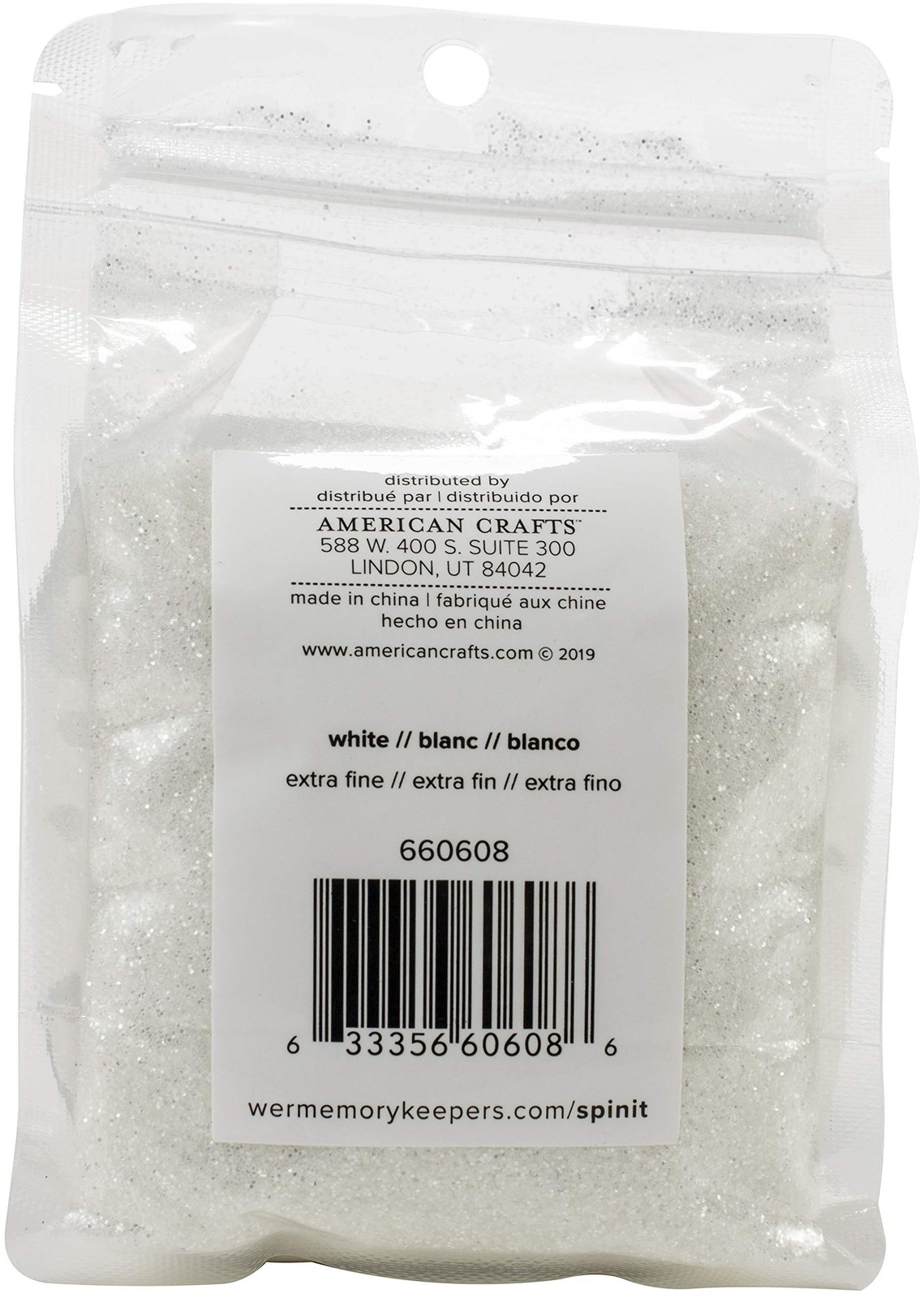 We R Spin It Extra Fine Glitter 10ozWhite