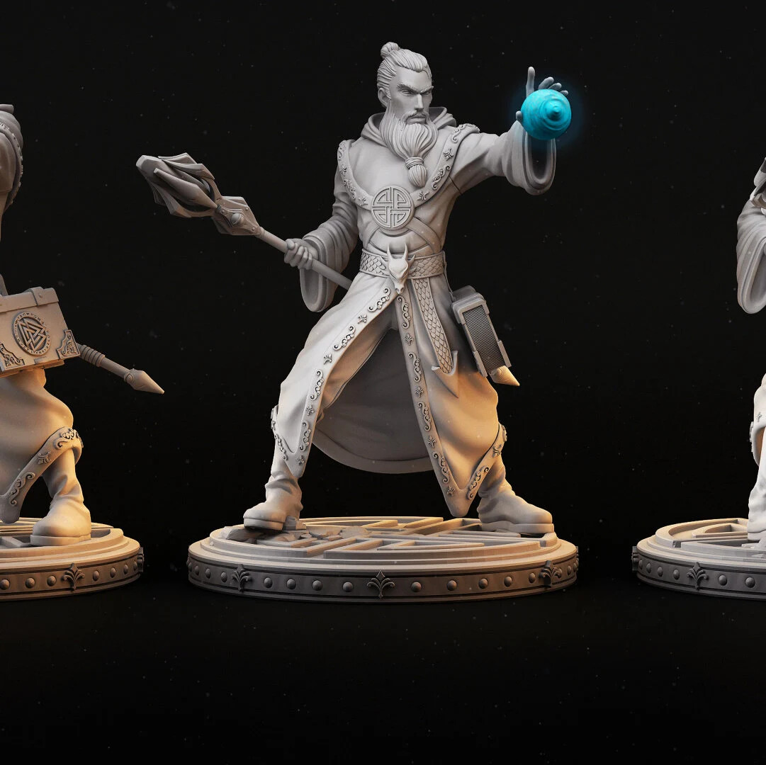 DnD Mini Lumos Sorceror Dragonlance TTRPG 32mm