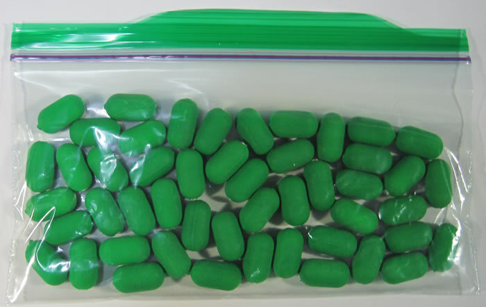 50 Pill Floats Drk Green Foam Floating Spacers Lure Bodies Walleye Rigs spinners