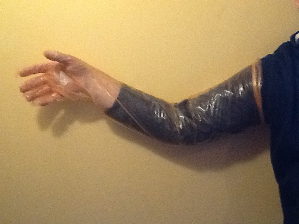 12 XL Aquarium cleaning gloves, arm Length gloves 39" great for fish tank gravel