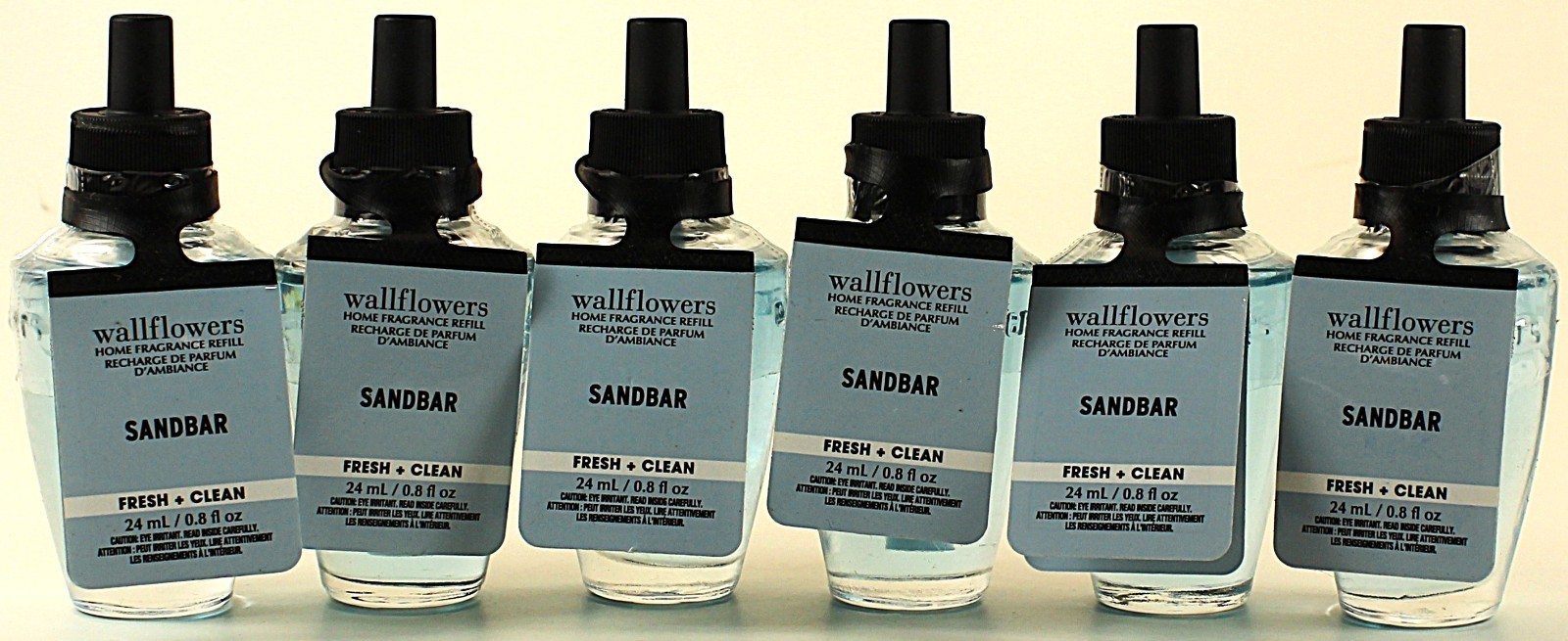 QTY 6 - Bath & Body Works SANDBAR Wallflowers Home Fragrance Oil Refills