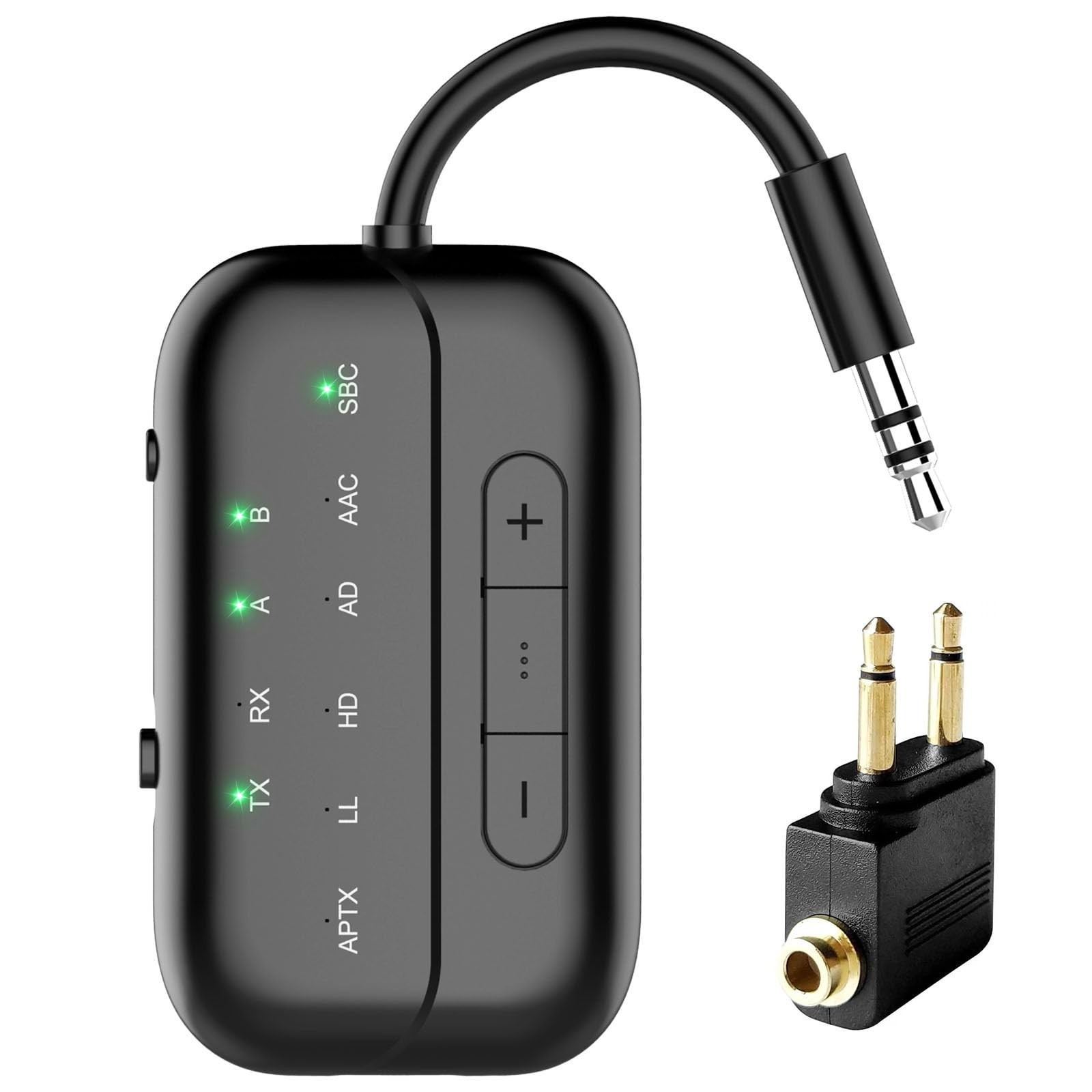 2026 Upgraded Pro Bluetooth 5.4 Transmitter Receiver,2-in-1 Airplane Wireless...