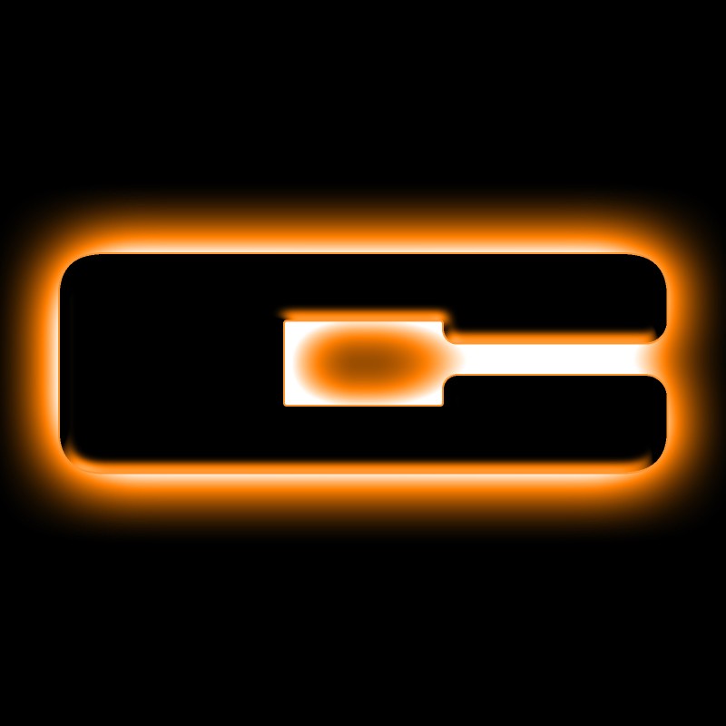 ORACLE Lighting For Universal LED Letter Badges - Matte Black Finish, Amber