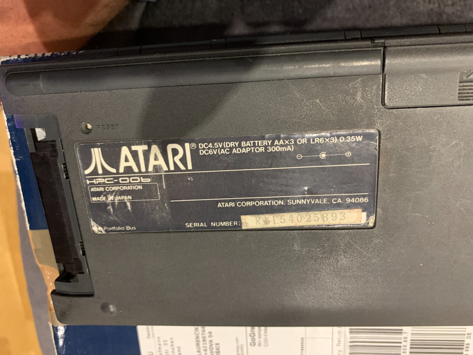 Atari portfolio HPC-006