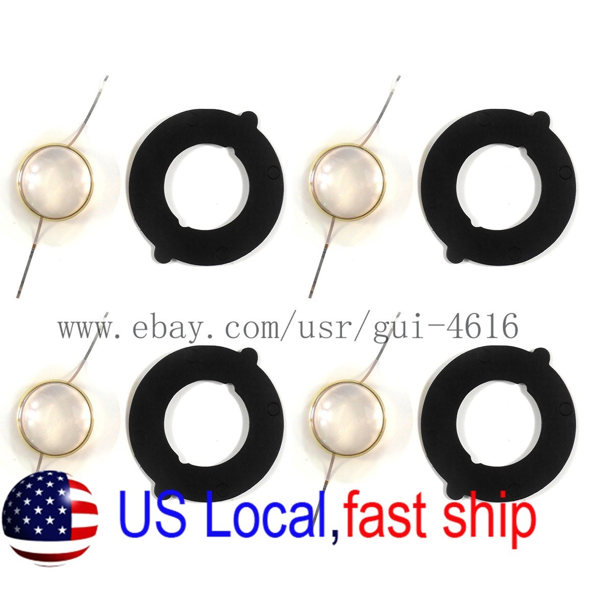 4pcs  MylarDiaphragm for JBL 2414 2414H 305,210P, 315, 510 coil+4pcs black paper