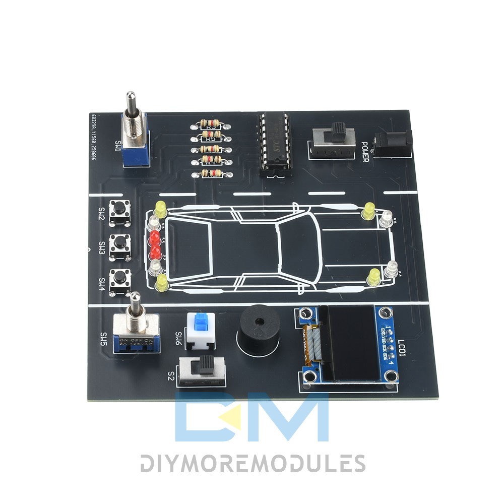 DIY Car Driving Simulation Soldering Practice Kit Electronic Kit Solder Kit