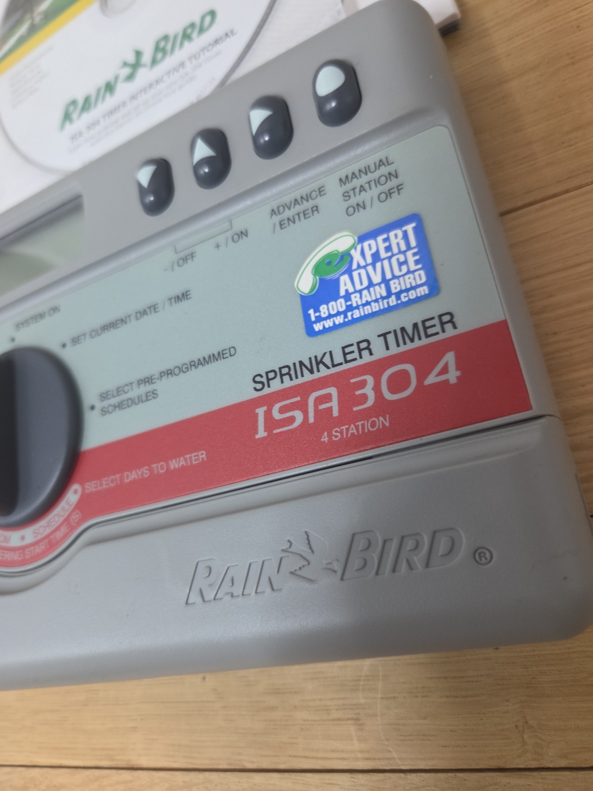 Rain Bird ISA-304 Irrigation Timer - 4 Station Single Program Sprinkler Timer