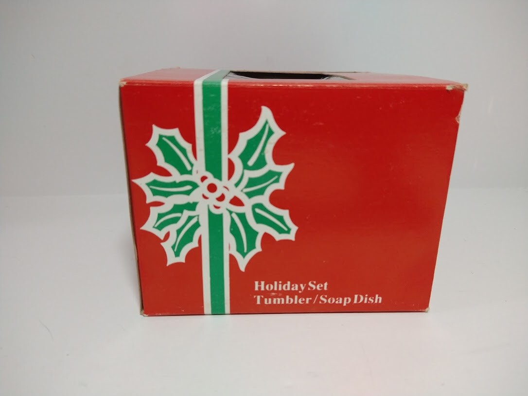 Holiday Set Tumbler/Soap Dish