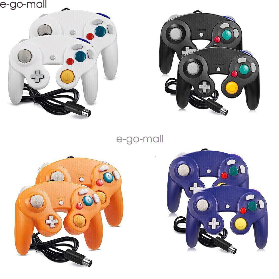 2 Pack Wired Gamecube Controller for Switch Wii U PC(need adapter) GameCube