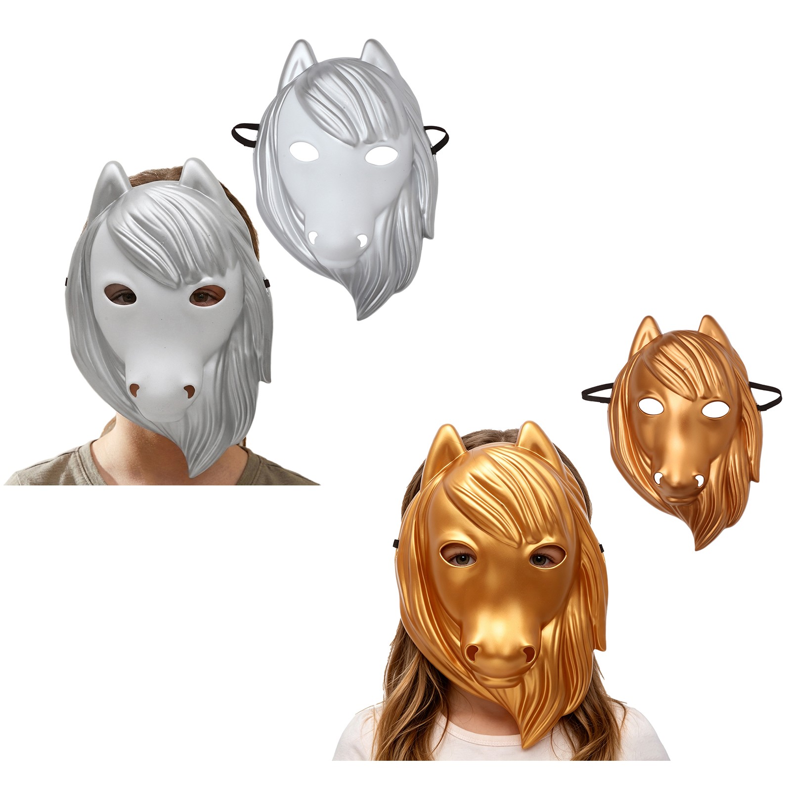 Adults Headwear Lightweight Horse Head Mask Funny Animal Masks Retro Horse Mask