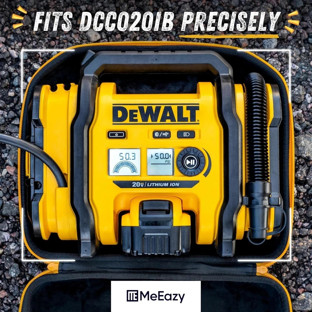 Air Compressor Hard Case Compatible with DEWALT 20V MAX Tire Inflator DCC020IB