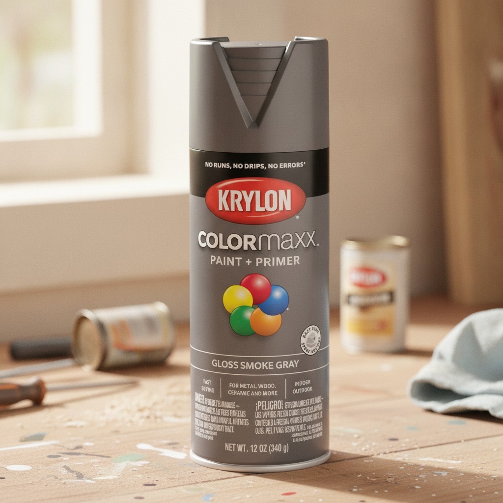 ColorMaxx 12 Oz. Gloss Spray Paint, Smoke Gray - 1 Each