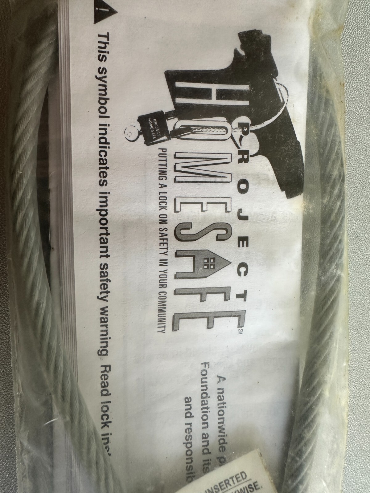 Project HomeSafe - 16" Gun Cable Lock with 2 Keys