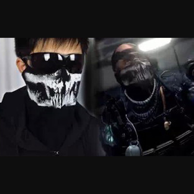 COD 19 : MW2 Half Face Mask Hanging Ears Cosplay Excluding Goggles