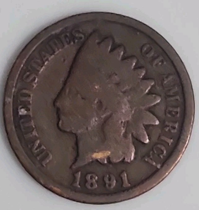Very Rare Key-Date 1891 1C Indian Head Penny