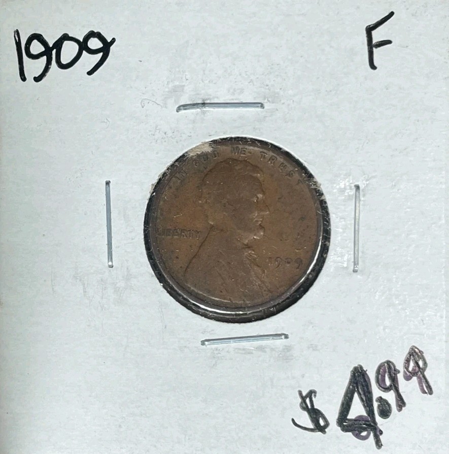 1909 LINCOLN WHEAT CENT ~ FINE ~NICE COIN~REF#2