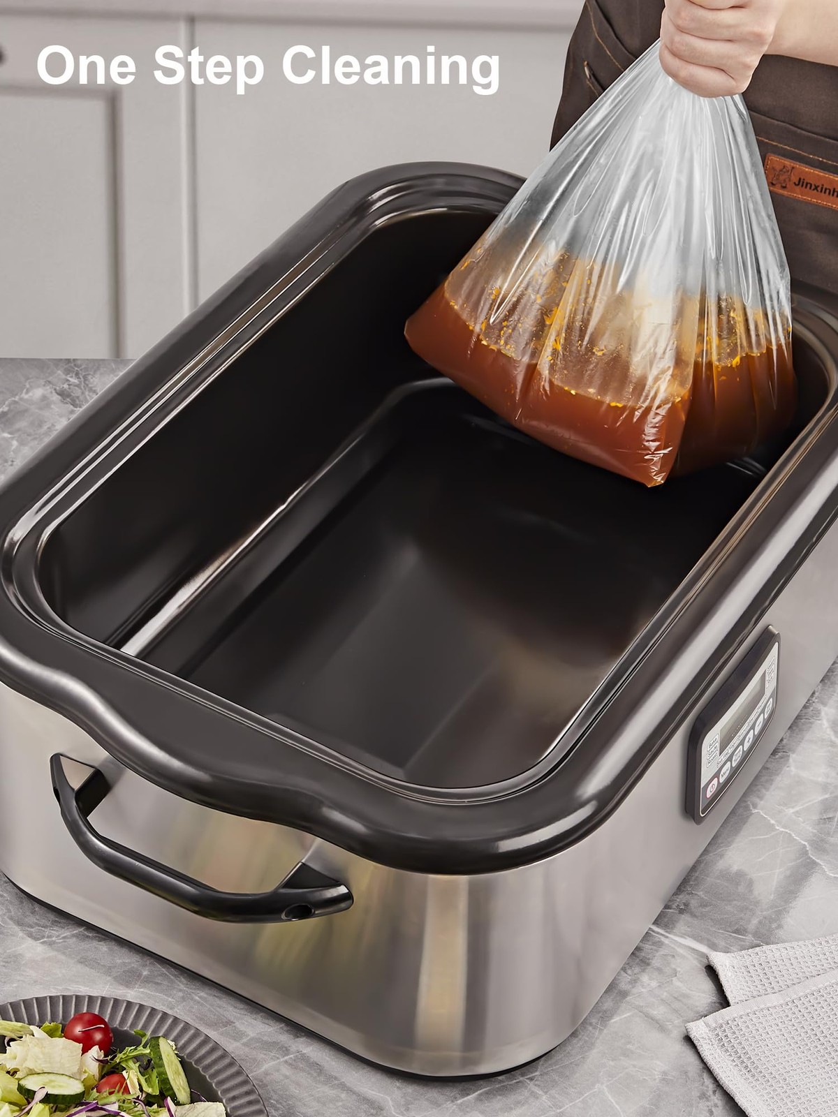 SMARTAKE Electric Roaster Liners, 10 Count Disposable 10-Pack, Clear