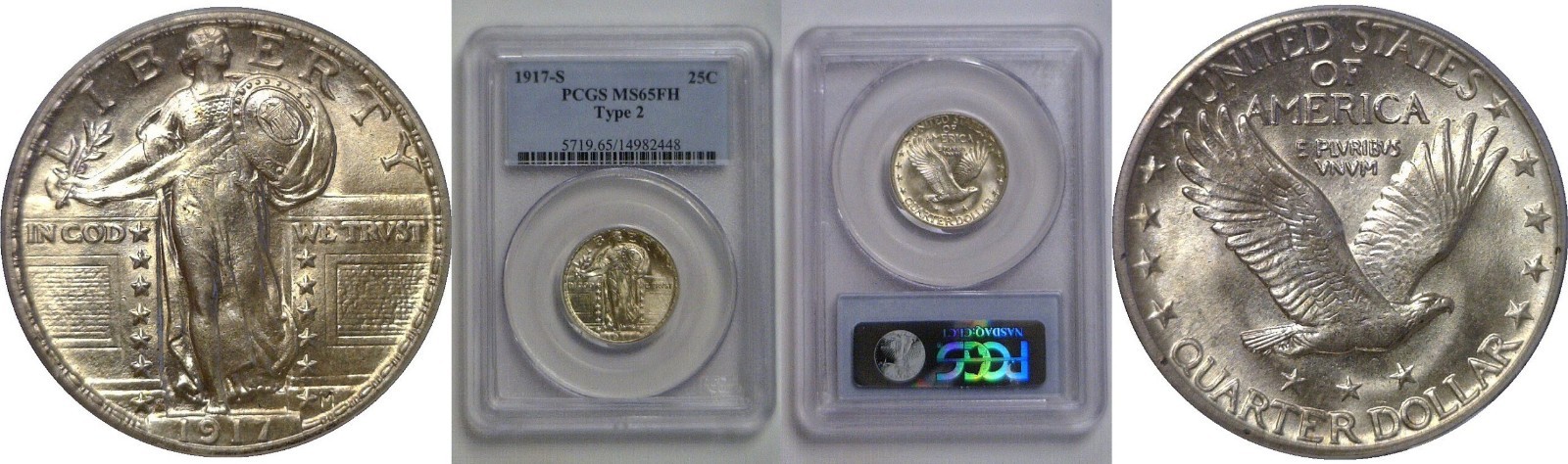 1917-S T-2 Standing Liberty Quarter PCGS MS-65 FH