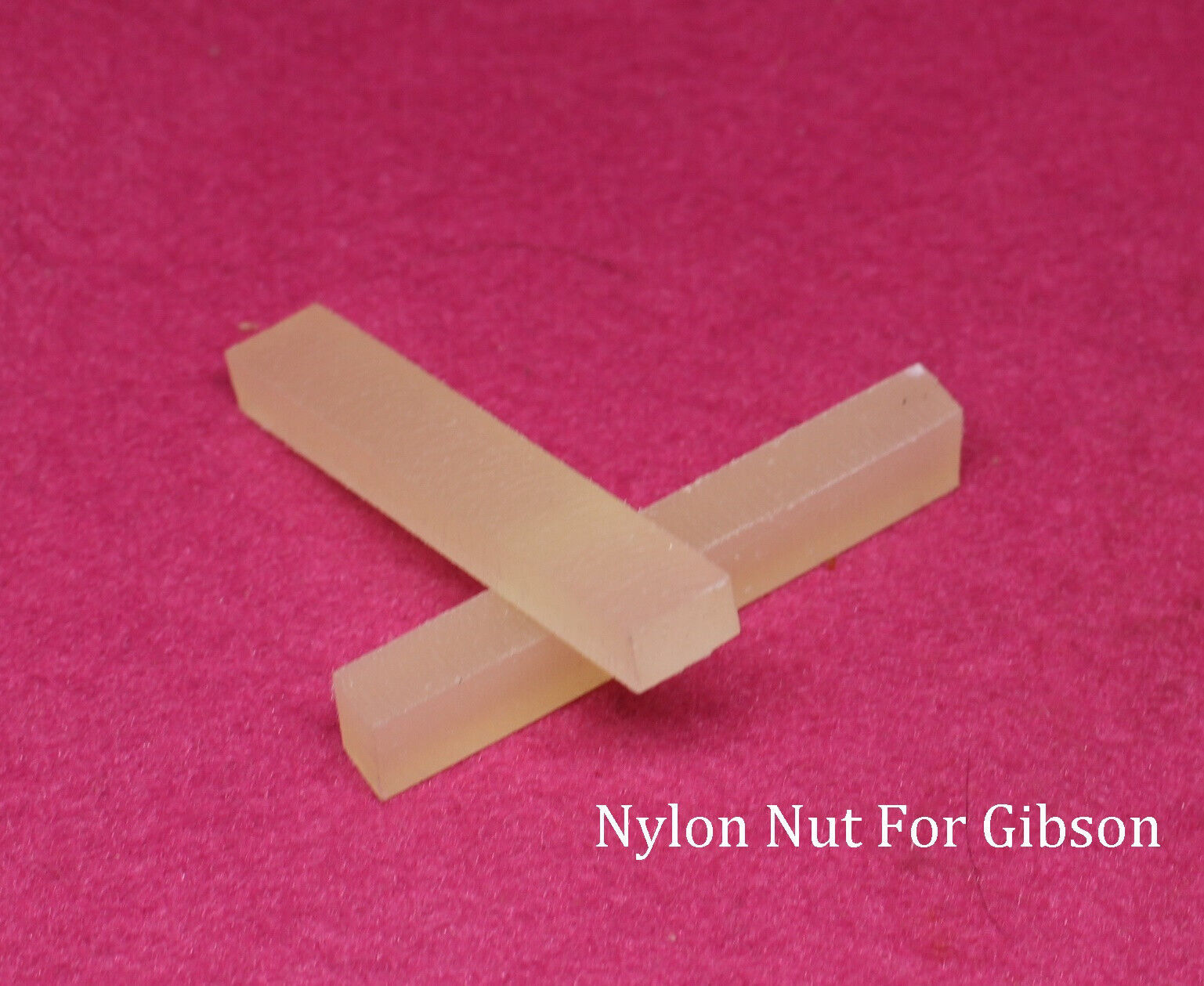 Set of 2 Nylon Nut Blanks for Vintage Gibson Guitars