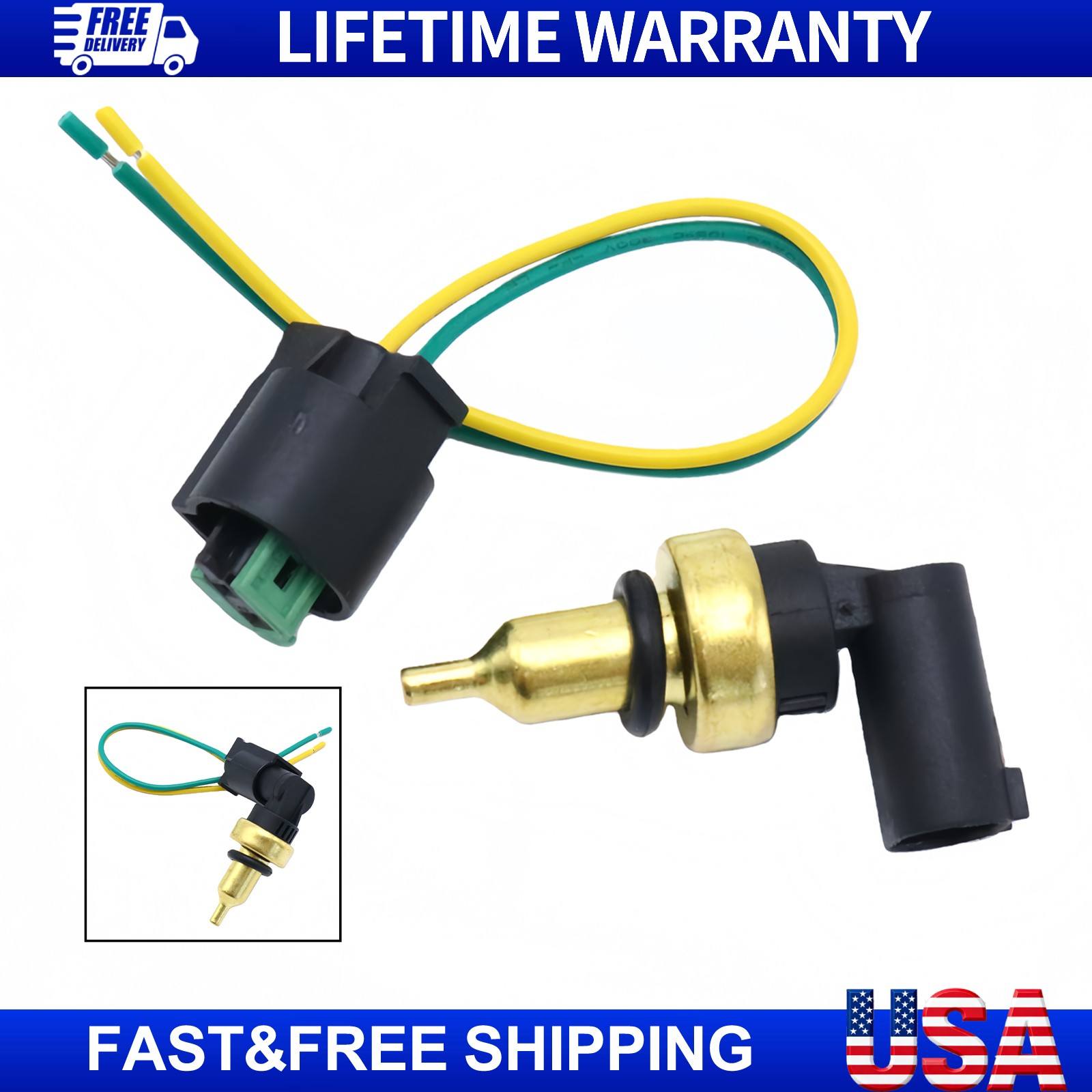 0005425118 Coolant Temp Sensor For Mercedes C Class E Class  Harness Pigtail Kit