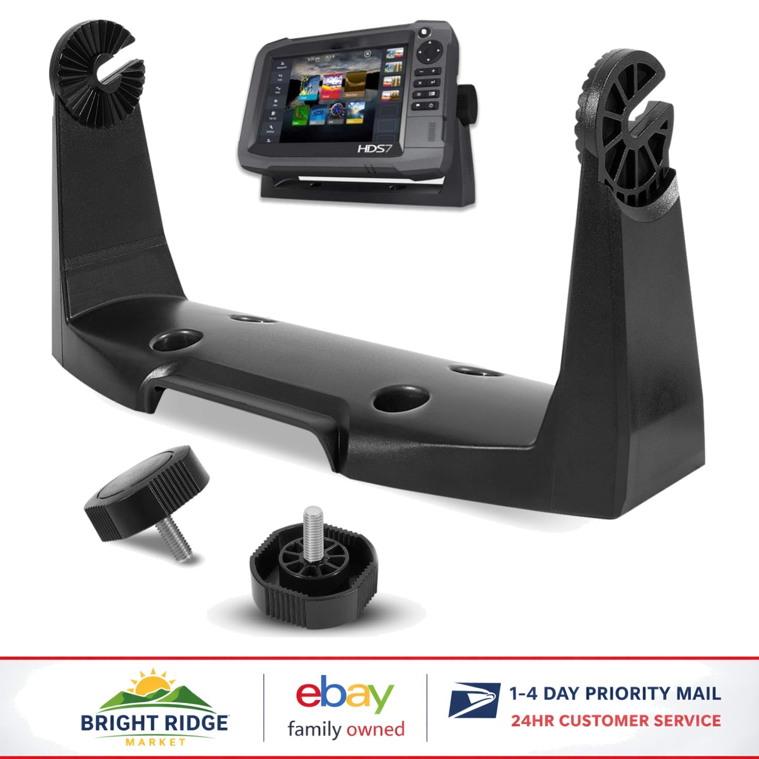 Secure Gimbal Bracket for Lowrance Touchscreen, Durable and Reliable Support