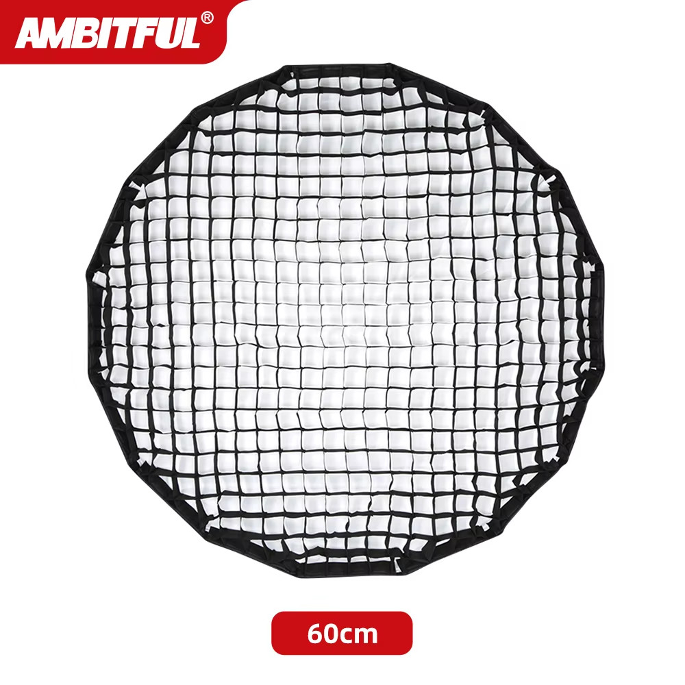 60cm 70cm 90cm 120cm Deep Parabolic Softbox Honeycomb Grid for Godox QR-P70/QR-P